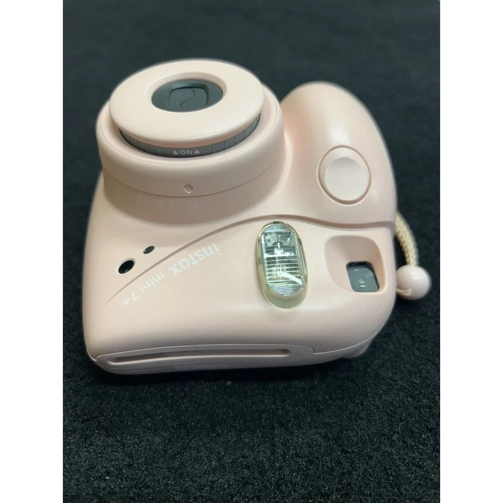 Pink Fujifilm Instax Mini 7+ Plus Instant Camera Tested Excellent Condition B-17